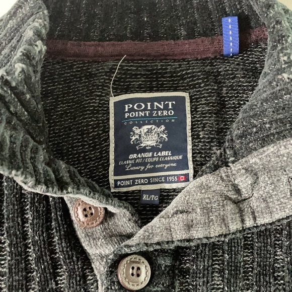 Point Zero Men’s Sweater Black Size XL - Picture 4 of 9